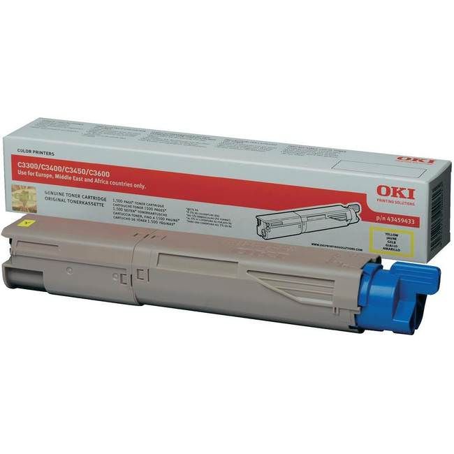 Συμβατό 43459337 OKI toner Yellow  για C3300/ C3400